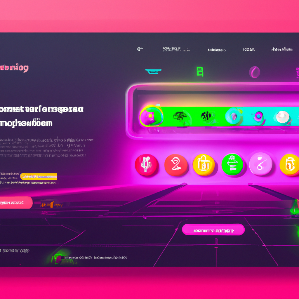 screenshot of neon runner level with HUD and leaderboard